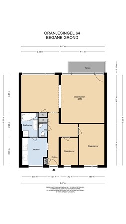 Floorplan - Oranjesingel 64, 6191 XV Beek