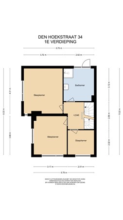 Floorplan - Den Hoekstraat 34, 6171 VZ Stein