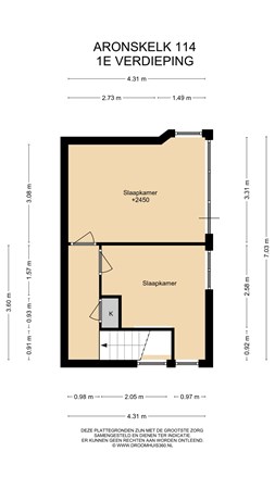 Floorplan - Aronskelk 114, 6181 MK Elsloo