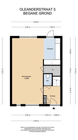 Floorplan - Oleanderstraat 5, 6101 BX Echt