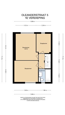 Floorplan - Oleanderstraat 5, 6101 BX Echt