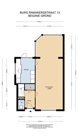 Floorplan - Burg. Ramakersstraat 13, 6151 GT Munstergeleen