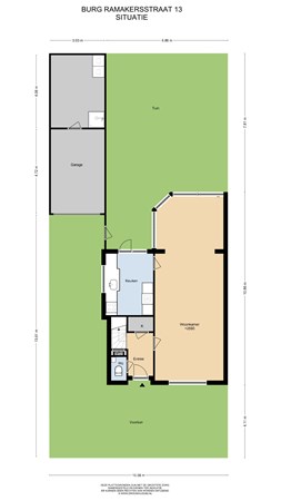 Floorplan - Burg. Ramakersstraat 13, 6151 GT Munstergeleen