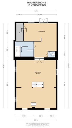 Floorplan - Houterend 42, 6171 CS Stein