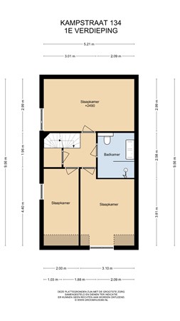 Floorplan - Kampstraat 134, 6413 EG Heerlen