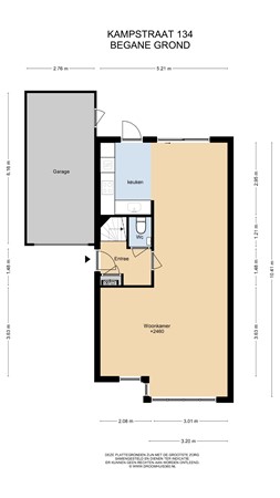 Floorplan - Kampstraat 134, 6413 EG Heerlen