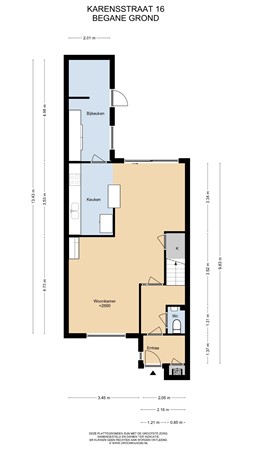 Floorplan - Karensstraat 16, 6121 ZA Born