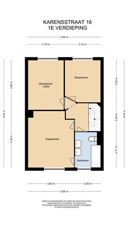 Floorplan - Karensstraat 16, 6121 ZA Born