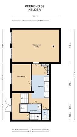 Floorplan - Keerend 59, 6171 VS Stein