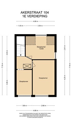 Floorplan - Akerstraat 104, 6445 CT Brunssum