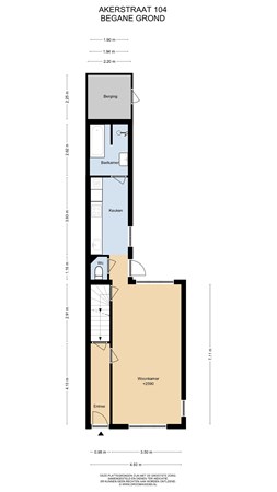 Floorplan - Akerstraat 104, 6445 CT Brunssum