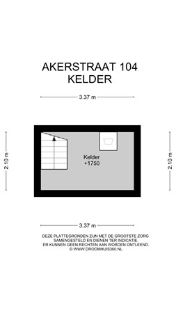 Floorplan - Akerstraat 104, 6445 CT Brunssum