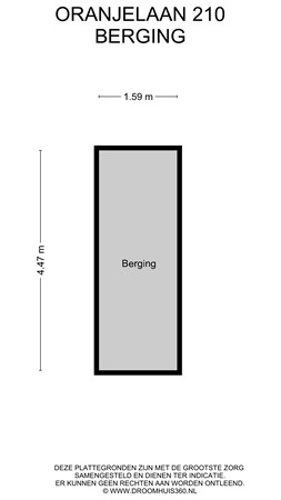 Floorplan - Oranjelaan 210, 6166 BW Geleen