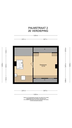 Floorplan - Palmstraat 2, 6101 KP Echt