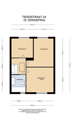 Floorplan - Tiendstraat 44, 6181 GK Elsloo