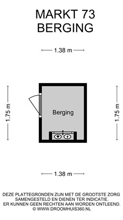 Floorplan - Markt 73, 6191 JK Beek