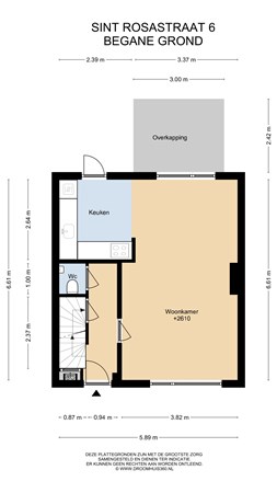 Floorplan - Sint Rosastraat 6, 6136 XG Sittard