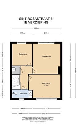 Floorplan - Sint Rosastraat 6, 6136 XG Sittard