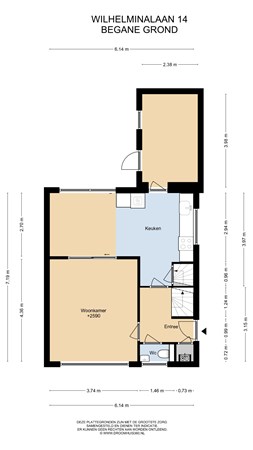 Floorplan - Wilhelminalaan 14, 6127 BT Grevenbicht