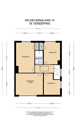 Floorplan - Wilhelminalaan 14, 6127 BT Grevenbicht