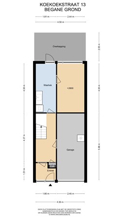 Floorplan - Koekoekstraat 13, 6135 EG Sittard