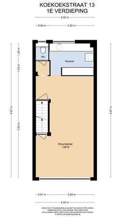 Floorplan - Koekoekstraat 13, 6135 EG Sittard