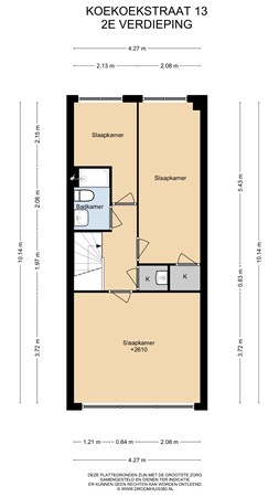 Floorplan - Koekoekstraat 13, 6135 EG Sittard