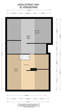 Floorplan - Hoolstraat 62A, 6191 TZ Beek