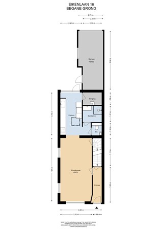 Floorplan - Eikenlaan 16, 6163 TK Geleen