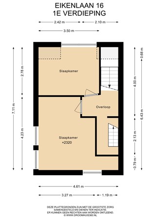 Floorplan - Eikenlaan 16, 6163 TK Geleen