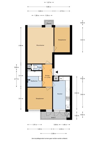 Aalsmeerweg 75-1, 1059 AD Amsterdam - Aalsmeerweg 75-1 - Appartement - 2D.jpg