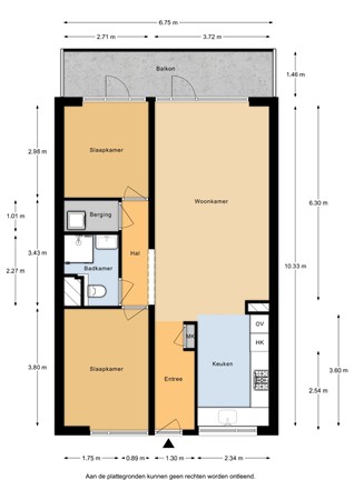 Kleiburg 809, 1104 EA Amsterdam - Kleiburg 809 - Appartement - 2D.jpg
