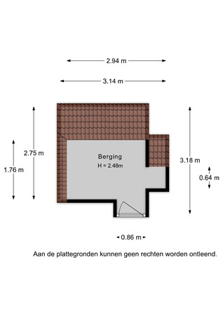Zaanstraat 288, 1013 SB Amsterdam - Zaanstraat 288 - Berging - 2D.jpg