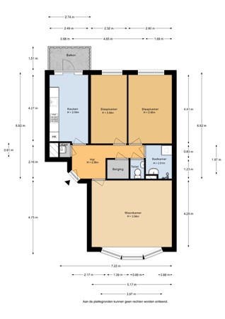 Chestertonlaan 186, 1102 ZC Amsterdam - Chestertonlaan 186 Appartement - 2D.jpg