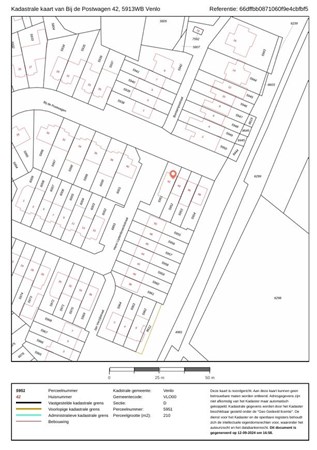 Bij de Postwagen 42, 5913 WB Venlo - afbeelding kadastrale kaart.JPG