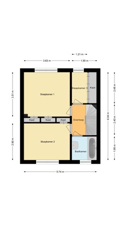 Gasthuiskampstraat 2A, 5914 AB Venlo - Eerste verdieping.jpg