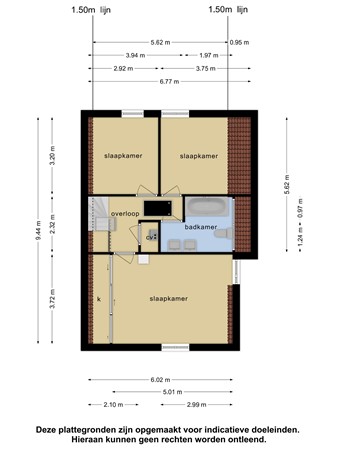 Floorplan - Krentelaar 10, 5467 JE Veghel