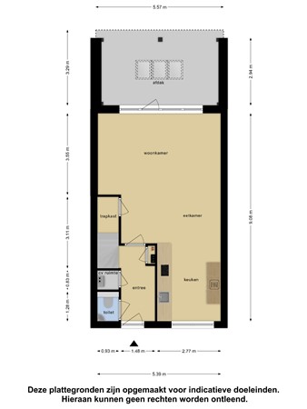 Floorplan - Dominicus Van Ophovenstraat 24, 5462 HX Veghel