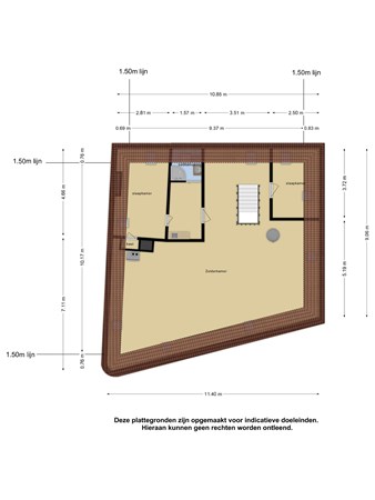 Floorplan - Hoofdstraat 33, 5481 AA Schijndel