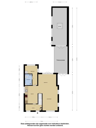 Floorplan - Deken Baekersstraat 118, 5482 JJ Schijndel