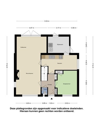 Floorplan - Groeneweg 33, 5481 BT Schijndel