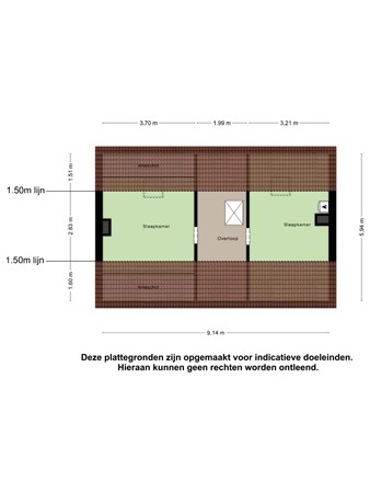 Floorplan - Groeneweg 33, 5481 BT Schijndel