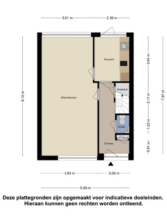 Floorplan - Deken Baekersstraat 47, 5482 JD Schijndel