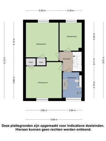 Floorplan - Deken Baekersstraat 47, 5482 JD Schijndel