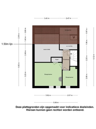 Floorplan - Deken Baekersstraat 47, 5482 JD Schijndel