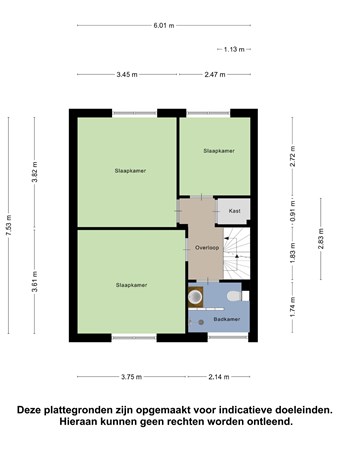 Floorplan - Johan De Wittstraat 2, 5463 BP Veghel