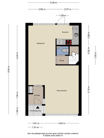 Floorplan - Willem van Oranjelaan 63, 5482 CK Schijndel