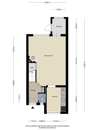Floorplan - Baselaarshoef 63, 5481 NC Schijndel