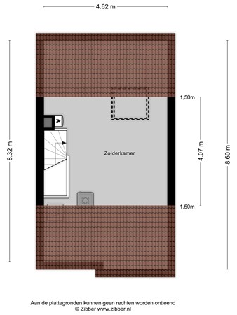 Floorplan - Baselaarshoef 63, 5481 NC Schijndel