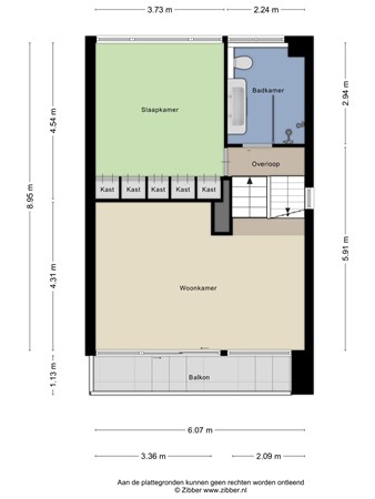 Floorplan - Kerkendijk 108, 5482 KK Schijndel